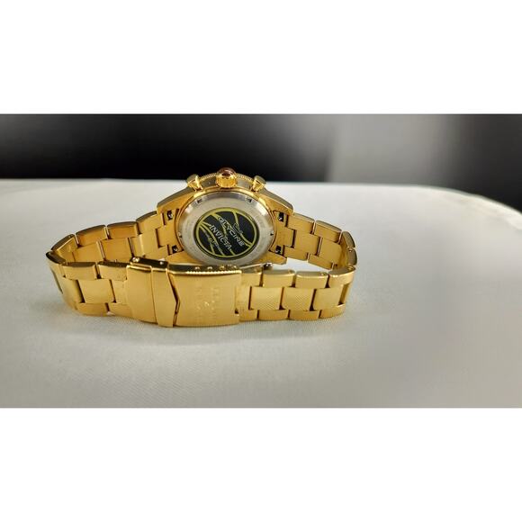 GLYCINE x INVICTA Men's Watch Quartz 5 Elements Gold - Picture 6 of 14